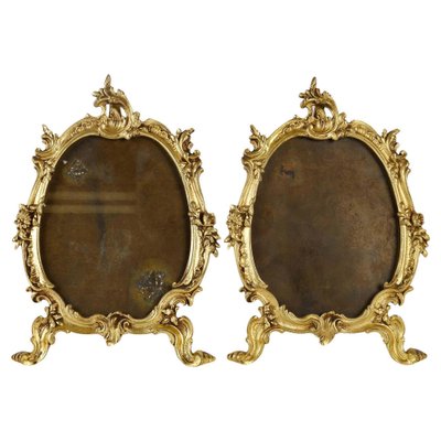 Napoleon III Bronze Photo Frames, Set of 2-WFS-1797724