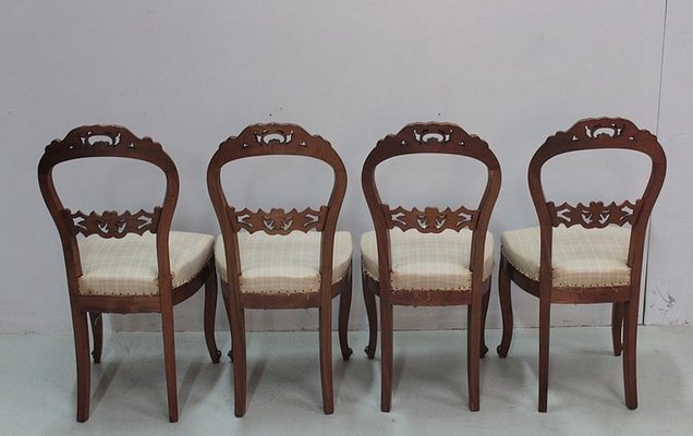 Napoleon III Chairs in Mahogany, Set of 4-RVK-1111662