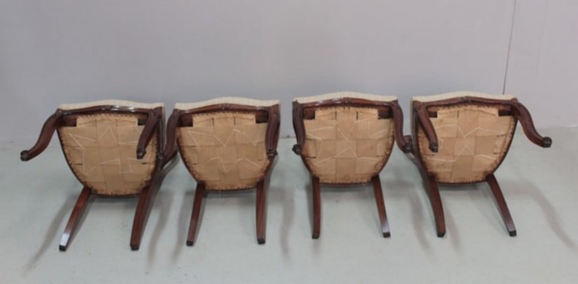 Napoleon III Chairs in Mahogany, Set of 4-RVK-1111662