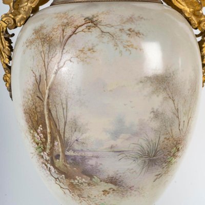 Napoleon III Covered Vases from Sèvres, Set of 2-WFS-2027350