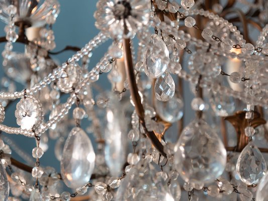 Napoleon III Crystal 8-Light Chandelier, 1860s-MAX-1754268