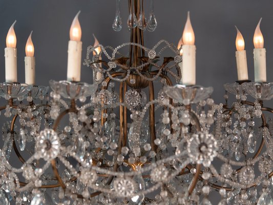 Napoleon III Crystal 8-Light Chandelier, 1860s-MAX-1754268