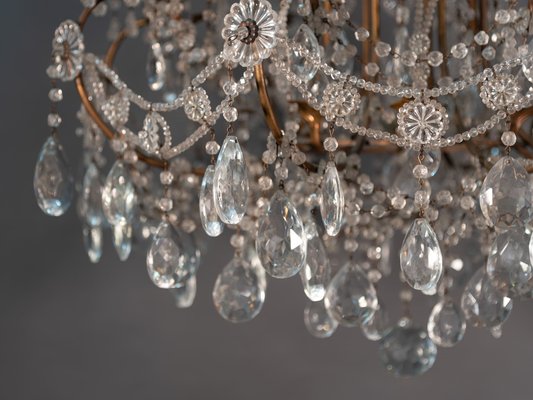 Napoleon III Crystal 8-Light Chandelier, 1860s-MAX-1754268