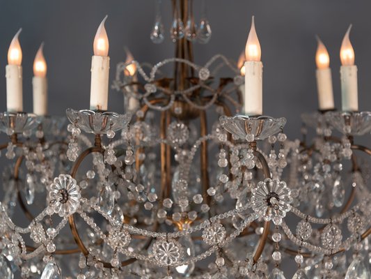 Napoleon III Crystal 8-Light Chandelier, 1860s-MAX-1754268