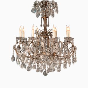 Napoleon III Crystal 8-Light Chandelier, 1860s-MAX-1754268