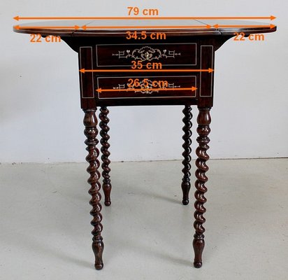 Napoleon III Flap Table, Mid-19th Century-RVK-935123