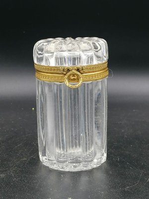 Napoleon III French Glass Box with Gilt Bronze Mount-OZS-1388766