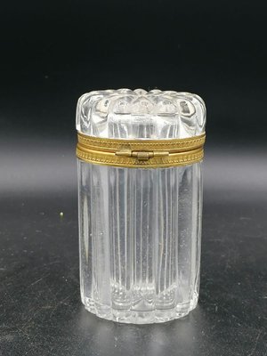 Napoleon III French Glass Box with Gilt Bronze Mount-OZS-1388766