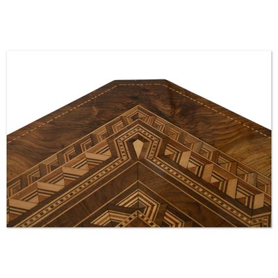 Napoleon III Games Table in Marquetry-NQ-1754780