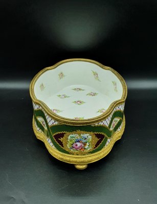 Napoleon III Gilded Porcelain Centerpiece-OZS-1343794