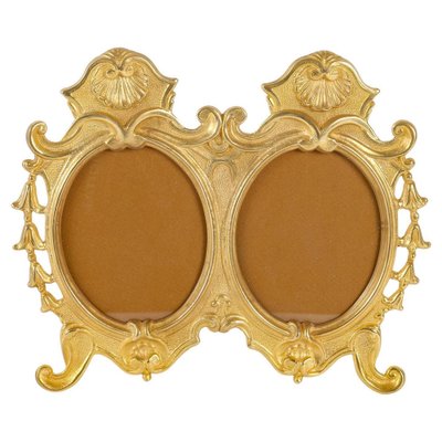 Napoleon III Gilt Bronze Double Photo Frame-WFS-1799830