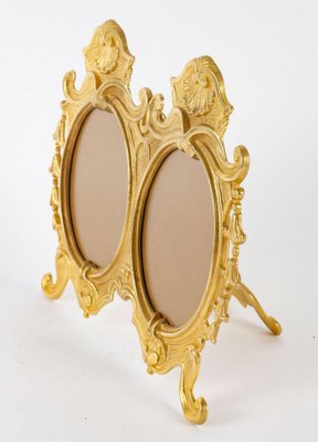 Napoleon III Gilt Bronze Double Photo Frame-WFS-1799830