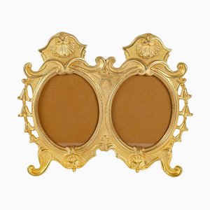 Napoleon III Gilt Bronze Double Photo Frame-WFS-1799830