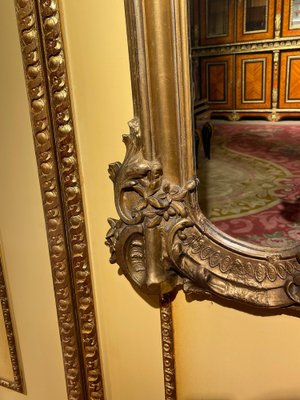 Napoleon III Gilt Parlor Wall Mirror-FLW-1402039