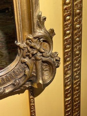 Napoleon III Gilt Parlor Wall Mirror-FLW-1402039