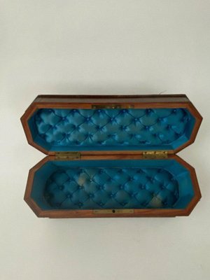 Napoleon III Glove Box in Magnifying Glass with Velvet Interior Marquetry-QKG-1758623