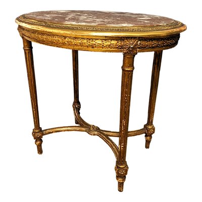 Napoleon III Golden Side Table-HLV-1794098