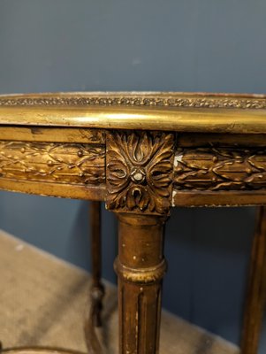 Napoleon III Golden Side Table-HLV-1794098