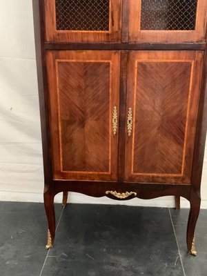 Napoleon III Inlaid Rosewood Cupboard-IJR-767877