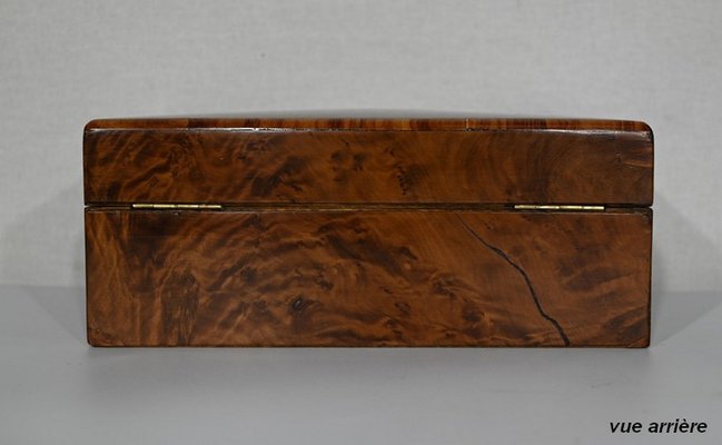 Napoleon III Jewelry Box in Burl Cedar, Late 19th Century-RVK-1420561