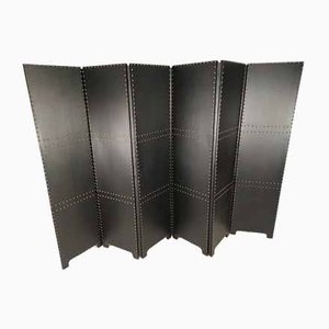 Napoleon III Leatherette and Velvet Room Divider-EAD-971678