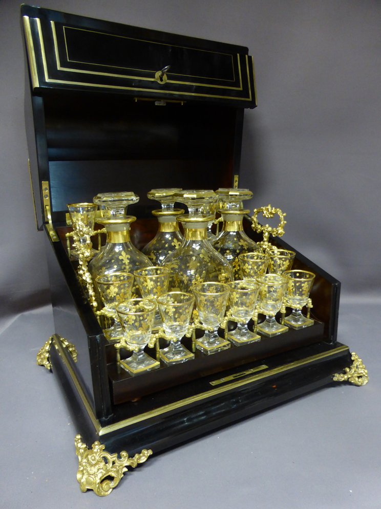 Napoleon III Liqueur Cellar, Set of 16