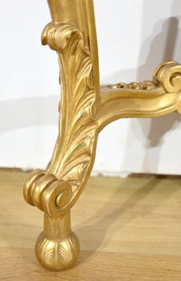 Napoleon III Louis XV Style Wall Console in Gilded Wood, Mid-19th Century-RVK-1783239