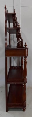 Napoleon III Mahogany Serving Shelving Console, 1850s-RVK-765218