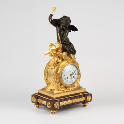 Napoleon III Mantel Clock, 19th Century, Set of 3-WFS-1762568