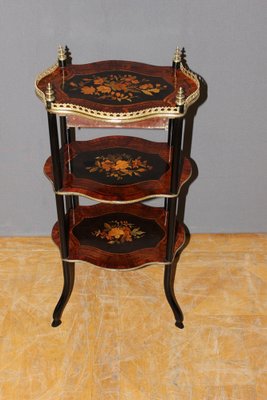 Napoleon III Marquetry 3-Tray Pedestal-BCR-1240657