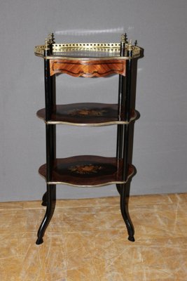 Napoleon III Marquetry 3-Tray Pedestal-BCR-1240657