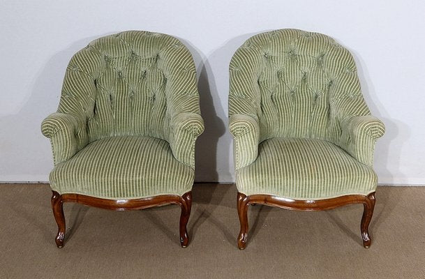 Napoleon III Mid 19th Century Armchairs, Set of 2-RVK-1146822