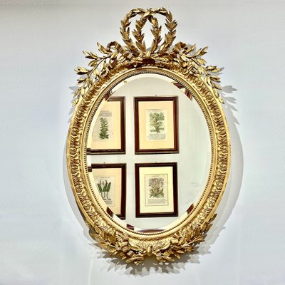 Napoleon III Mirror with Laurel Frames and Garlands-KKG-1706285