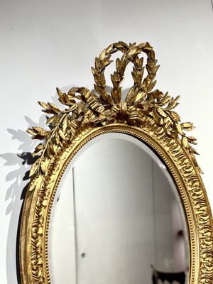 Napoleon III Mirror with Laurel Frames and Garlands-KKG-1706285