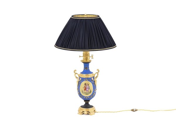 Napoléon Iii Neoclassical Style Porcelain Table Lamps, Set of 2-CEJ-626764