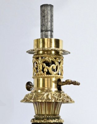 Napoleon III Oil Table Lamps in Sèvres Porcelain & Bronze, 19th Century, Set of 2-RVK-1701995