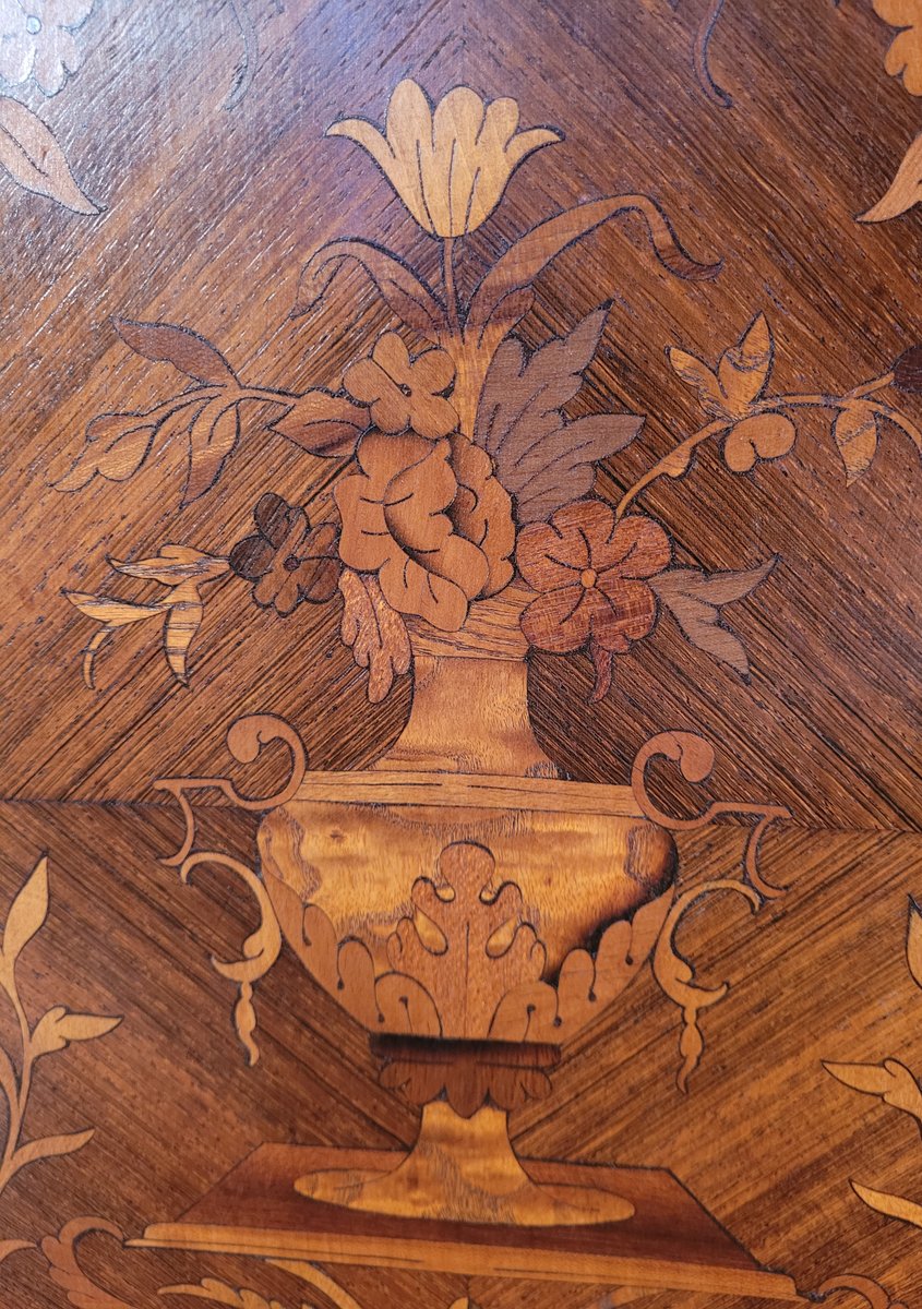 Napoleon III Period Jam Maker in Marquetry