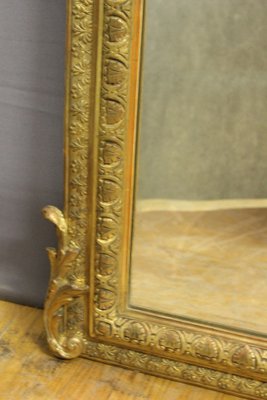 Napoleon Iii Period Mirror in Golden Stucco, 19th Century-BCR-2043337