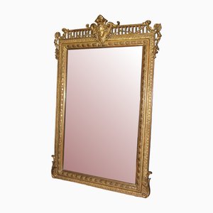 Napoleon Iii Period Mirror in Golden Stucco, 19th Century-BCR-2043337