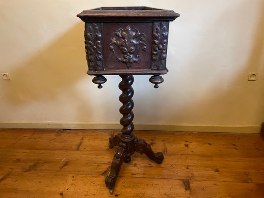 Napoleon III Plant Stand in Oak-OFB-2018166