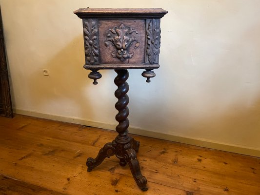 Napoleon III Plant Stand in Oak-OFB-2018166