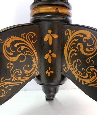 Napoleon III Planter in Blackened Wood with Gold Details, 19th Century-RVK-1431658