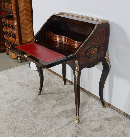 Napoleon III Precious Wood Secretaire, Mid-19th Century