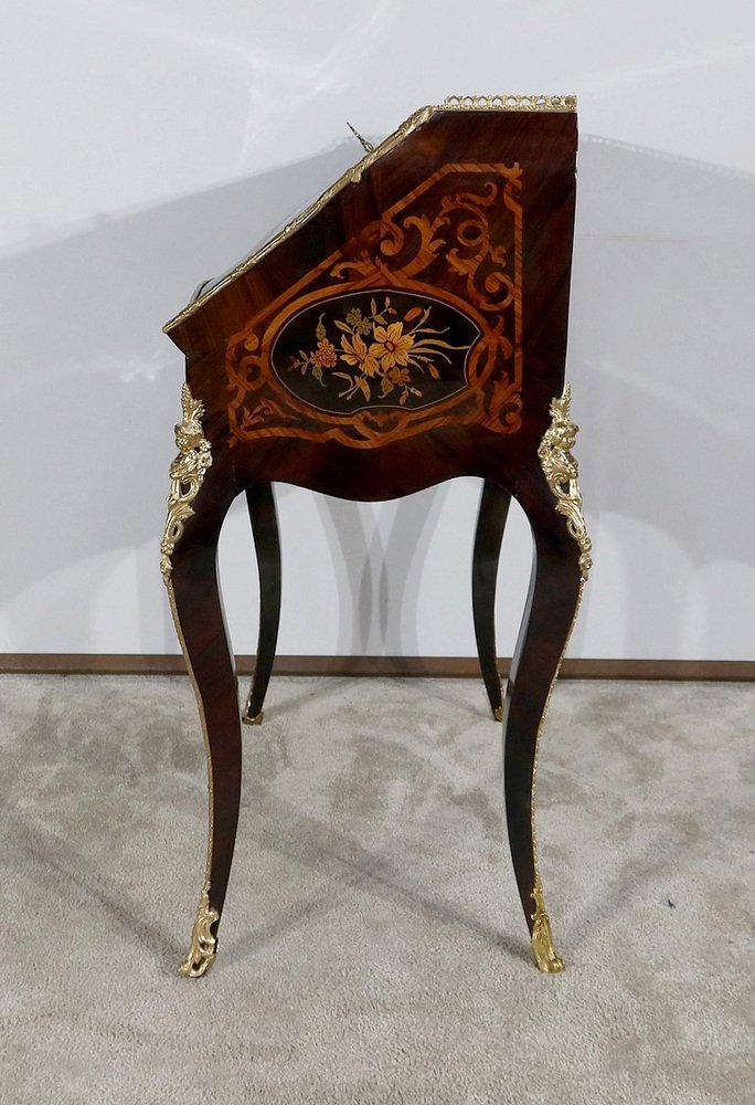 Napoleon III Precious Wood Secretaire, Mid-19th Century