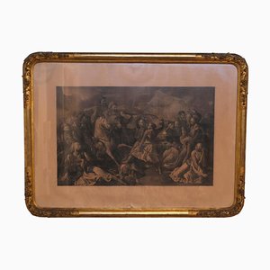 Napoleon III Print, Carved and Golden Frame-KKK-1182185