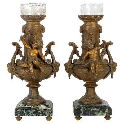 Napoleon III Regula Vases, 1800s, Set of 2-WFS-1807433