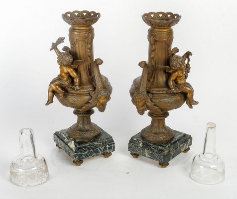 Napoleon III Regula Vases, 1800s, Set of 2-WFS-1807433