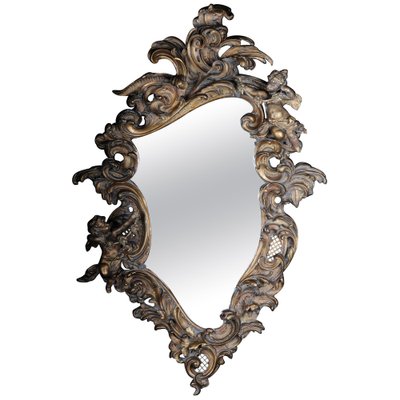 Napoleon III Rococo Wall Mirror, 1880s-FLW-1402197