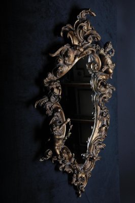 Napoleon III Rococo Wall Mirror, 1880s-FLW-1402197