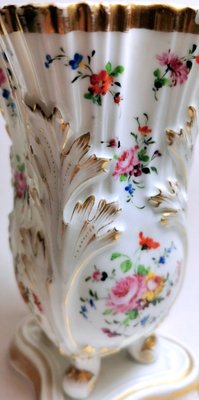 Napoleon III Shaped Vases from Porcelaine De Paris, Set of 2-QRS-1228858